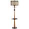 Hunter Floor Lamp with Tray Table and USB Port
