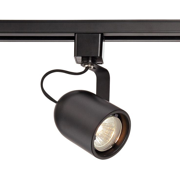 Eurofase Black GU10 Halogen Bullet Cylinder Track Head