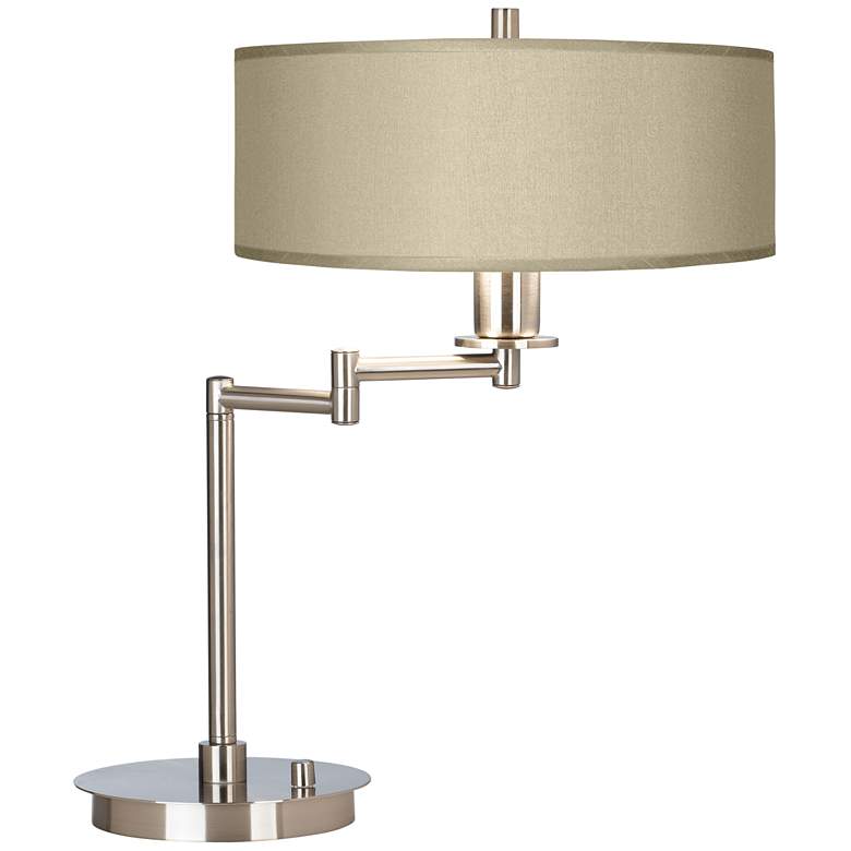 Sesame Faux Silk Swing Arm Desk Lamp