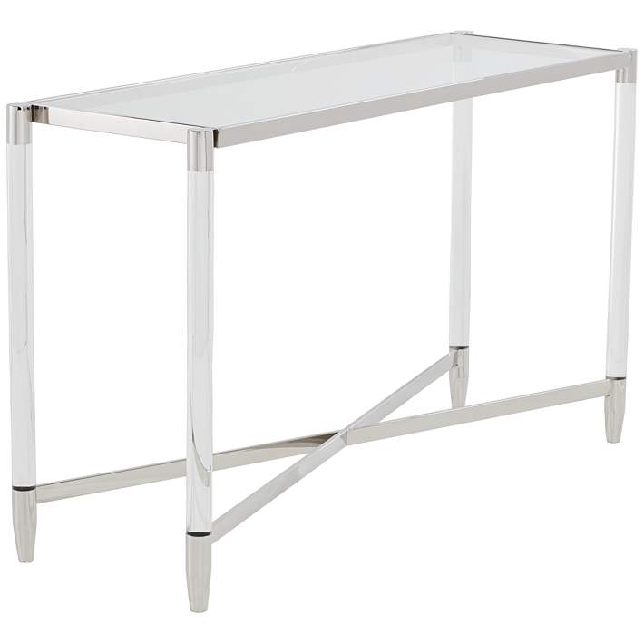 Acrylic Modern Console Table, Lamp Plus Console Table