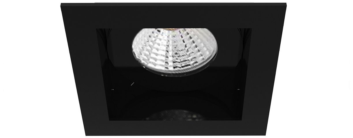 Eurofase Amigo 3 1/4" Black 15 Watt LED Square Recessed ...