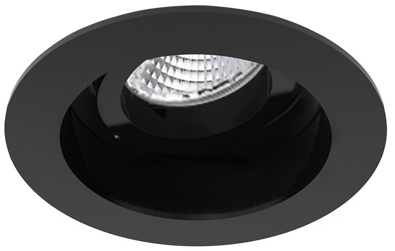 Eurofase Amigo 3 1/4" Black 15W LED Round Gimbal Downlight