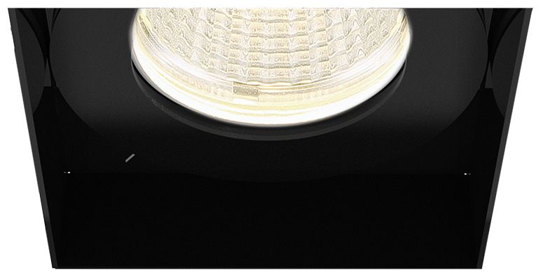 Amigo 3" Black 15W LED Square Trimless Recessed Downlight