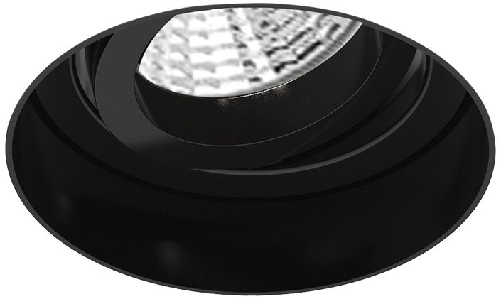 Amigo 3" Black 15 Watt LED Round Trimless Gimbal Downlight