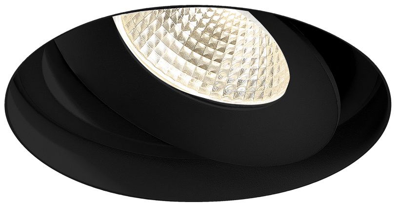 Amigo 6 1/8" Black 26W LED Round Trimless Gimbal Downlight