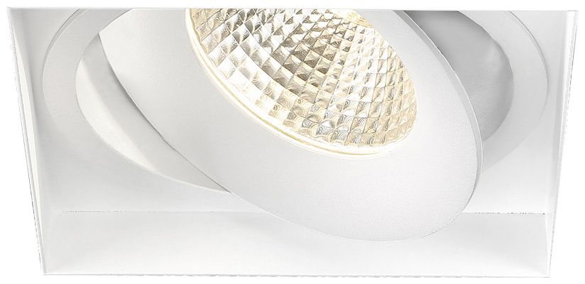 Amigo 6 1/8" White 26W LED Square Trimless Gimbal Downlight