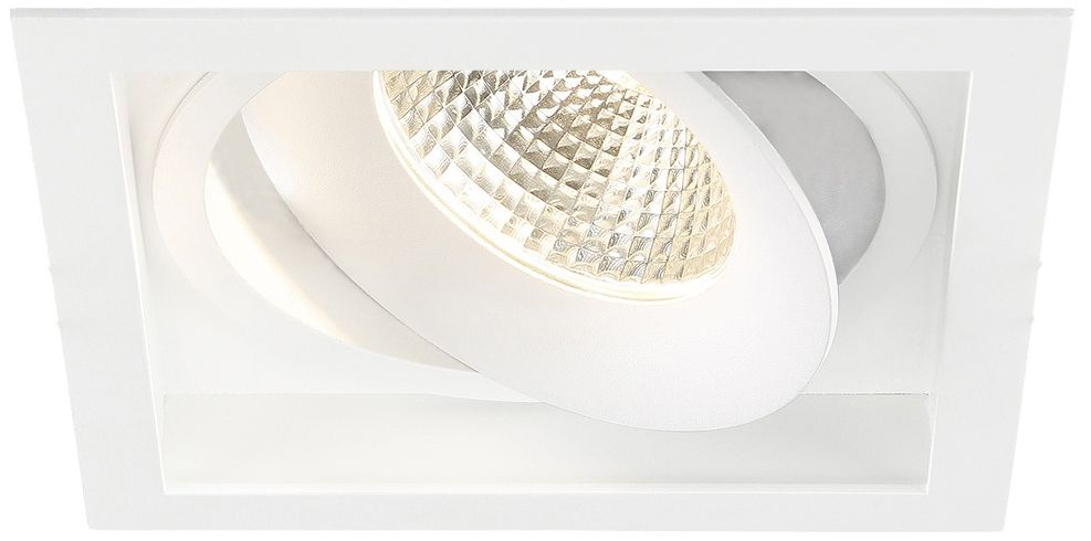 Amigo 6 1/4" White 26W LED Square Gimbal Recessed Downlight