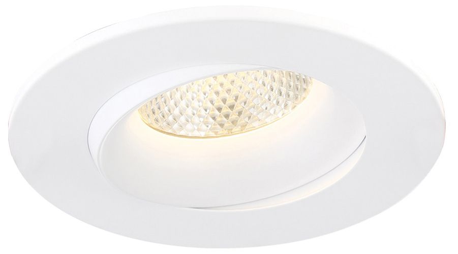Eurofase 3 1/2" White 12 Watt LED Round Gimbal Downlight