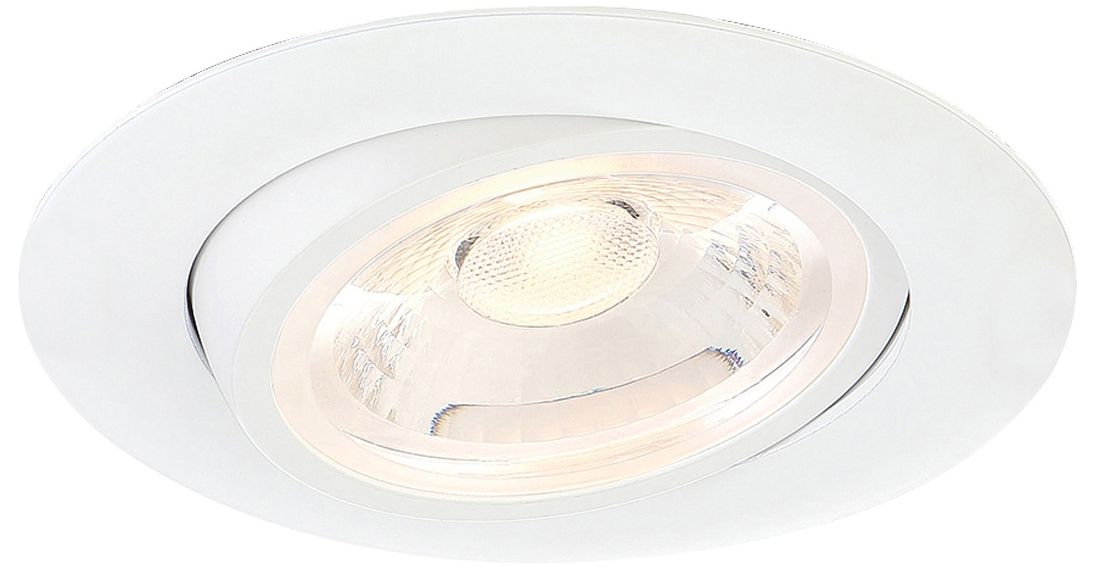 Eurofase 4" White 11W LED Round Gimbal Recessed Downlight