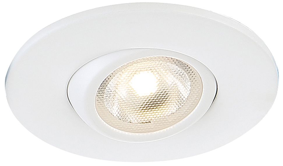 Eurofase 2" White 5 Watt LED Round Gimbal Recessed Downlight