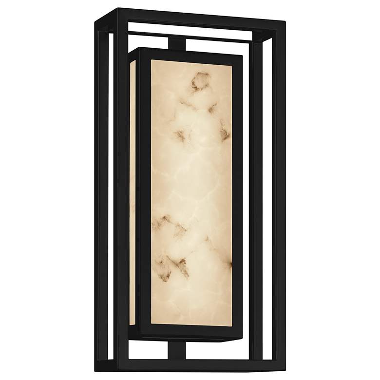 LumenAria&trade; Bayview 15&quot;H Black LED Outdoor Wall Light