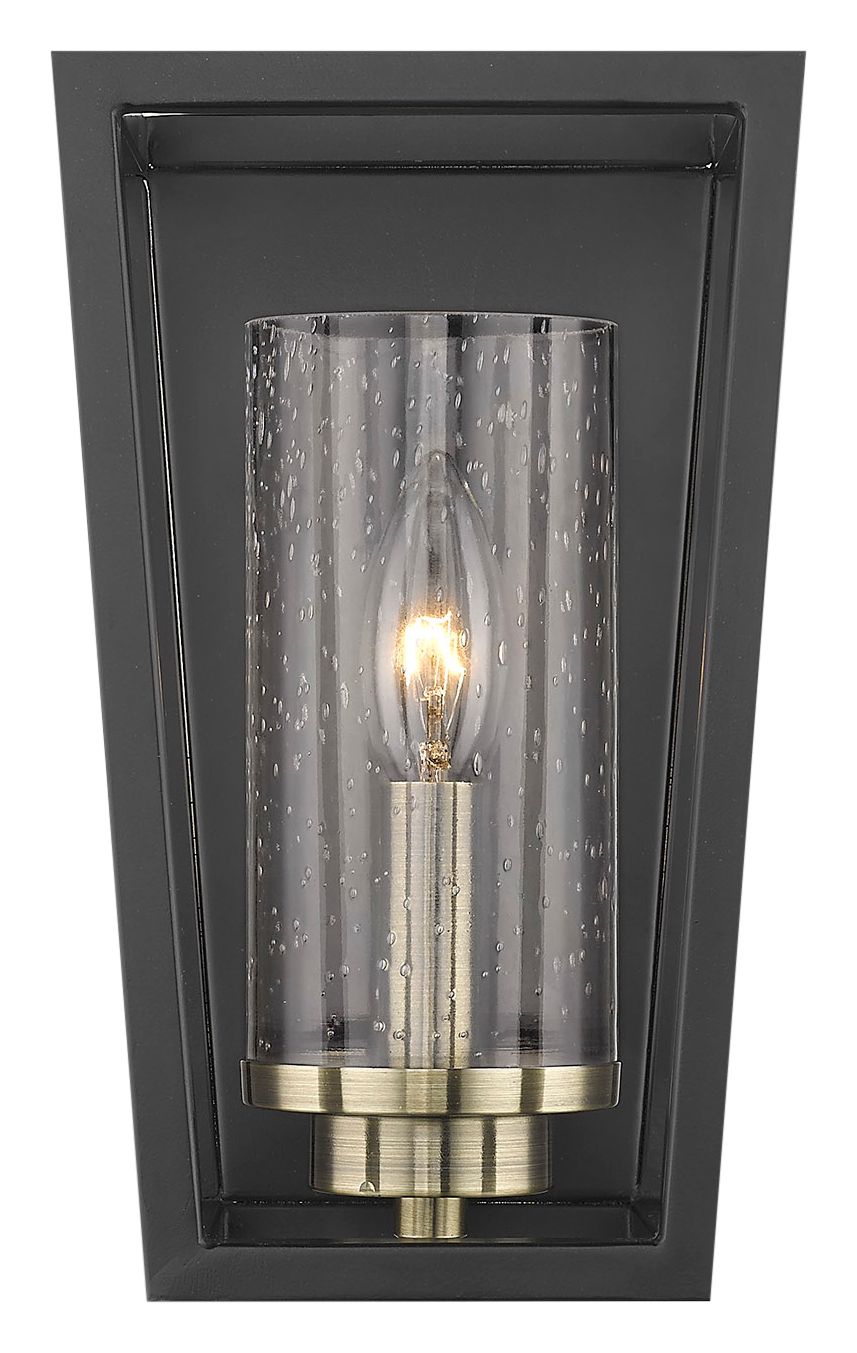 Mercer 10" High Matte Black Metal Wall Sconce
