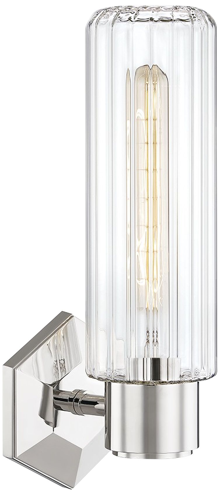 Hudson Valley Roebling 14 3/4"H Polished Nickel Wall Sconce