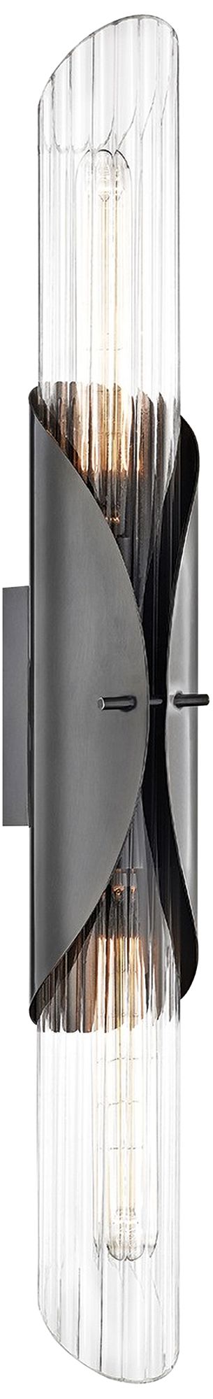 Hudson Valley Lefferts 26"H Old Bronze 2-Light Wall Sconce