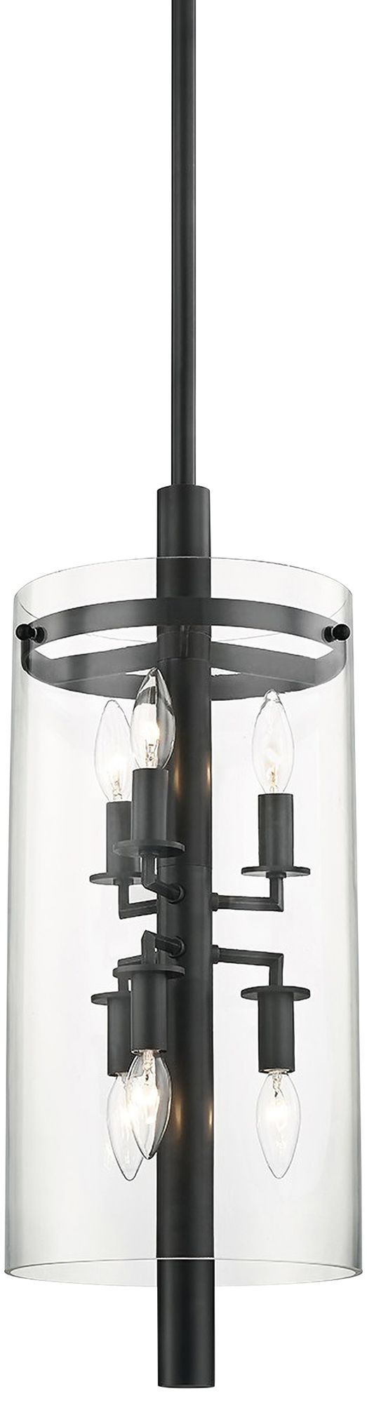 Baxter 10" Wide Old Bronze 6-Light Mini Pendant Light
