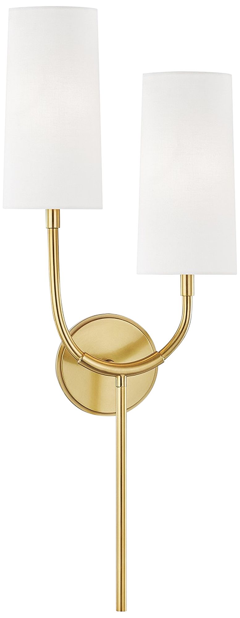 Hudson Valley Vesper 26 3/4"H Aged Brass 2-Light Wall Sconce