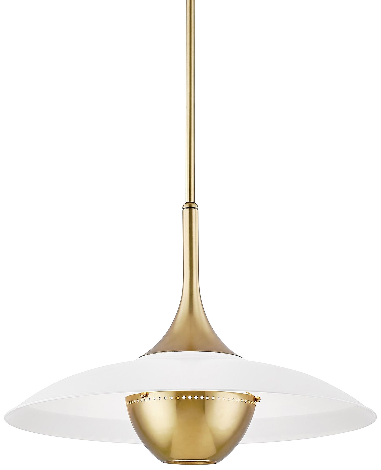 Hudson Valley Clarkson 24" Wide Aged Brass Pendant Light