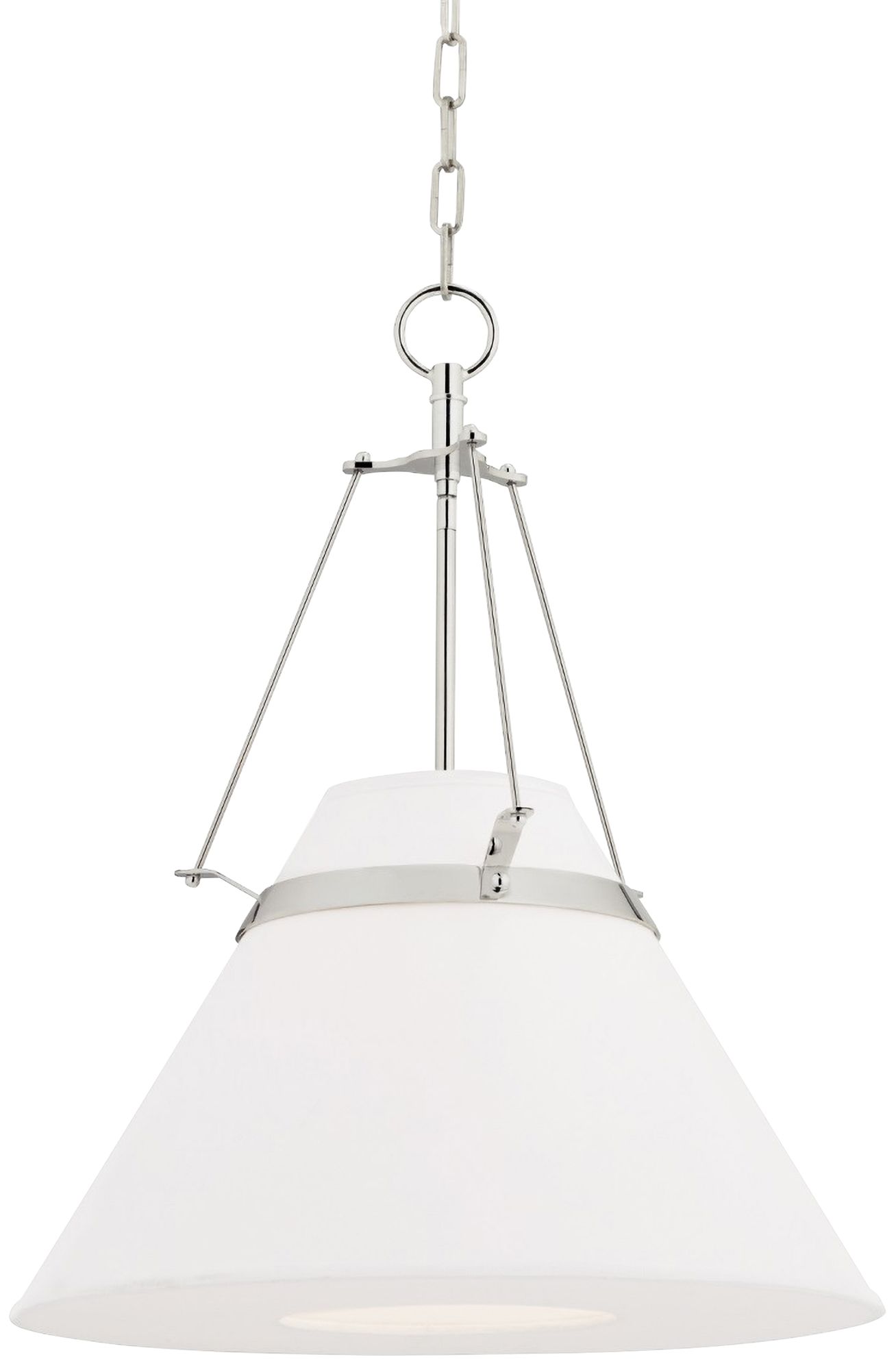 Hudson Valley Clemens 20 1/2"W Polished Nickel Pendant Light
