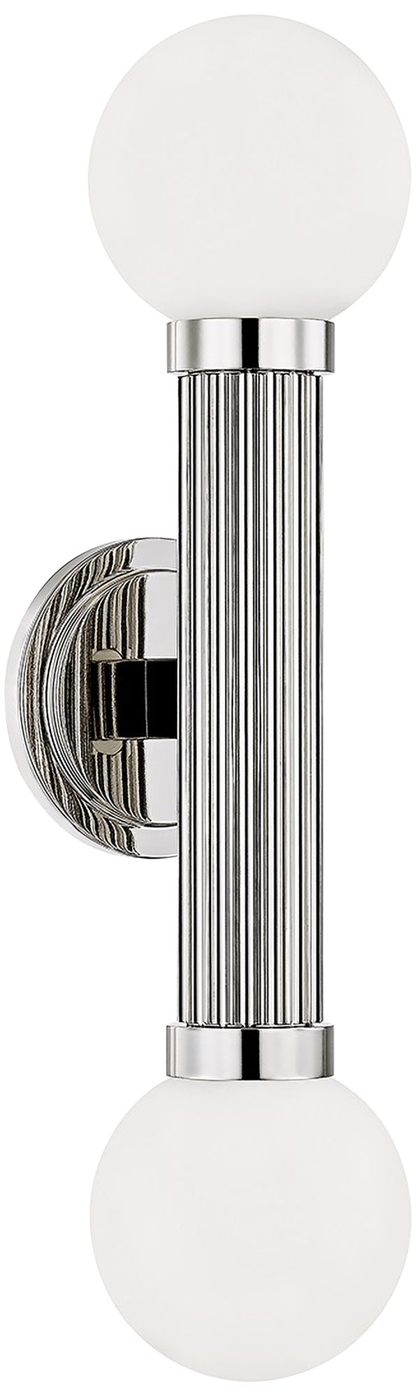 Reade 21 3/4" High Polished Nickel 2-Light LED Wall Sconce