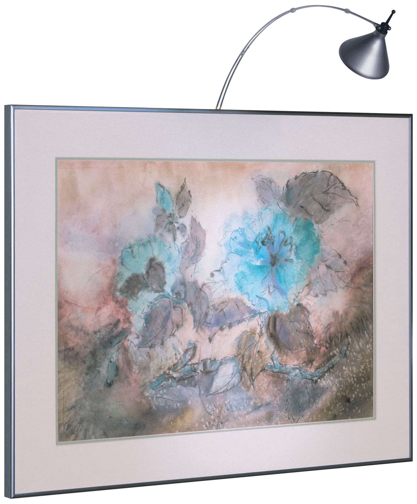 Wexler 3" Wide Satin Chrome 50W Direct Wire Picture Light