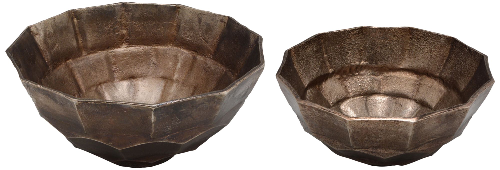 Crestview Collection Lark Bronze Decorative Bowls Set Of 2