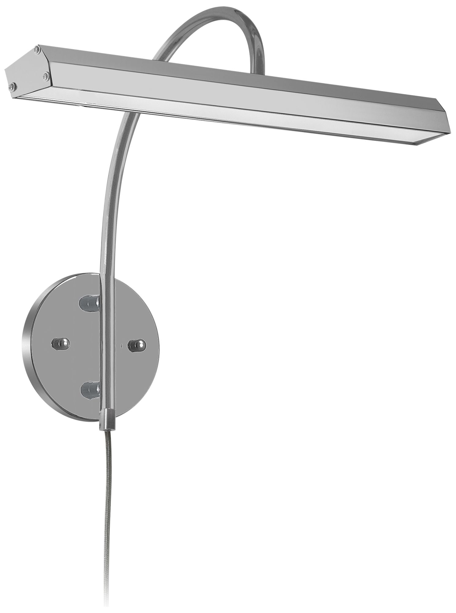 Staccato 16 1/4" Wide Satin Chrome LED Picture Light