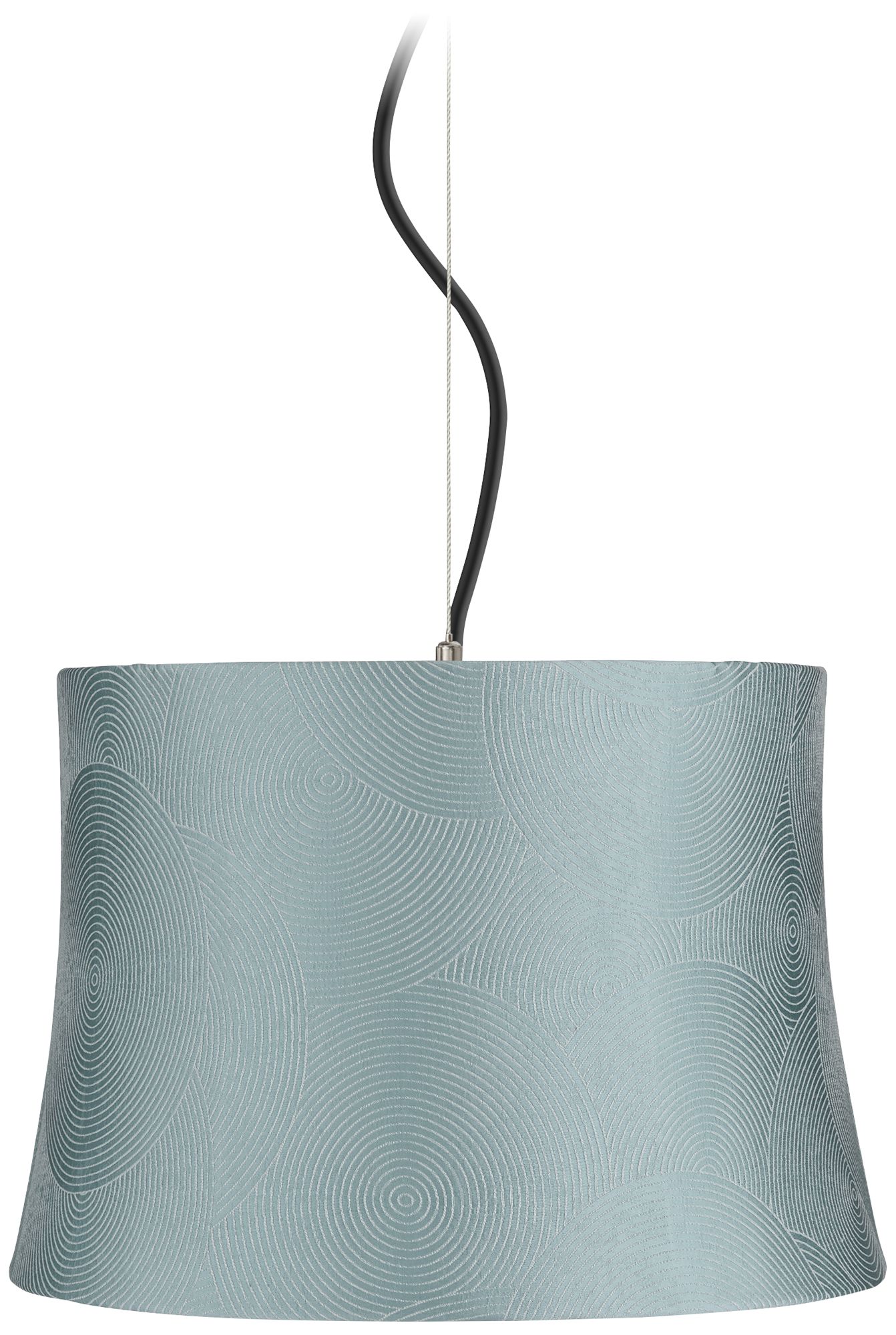Croydon Blue Shade 15" Wide Pendant Light