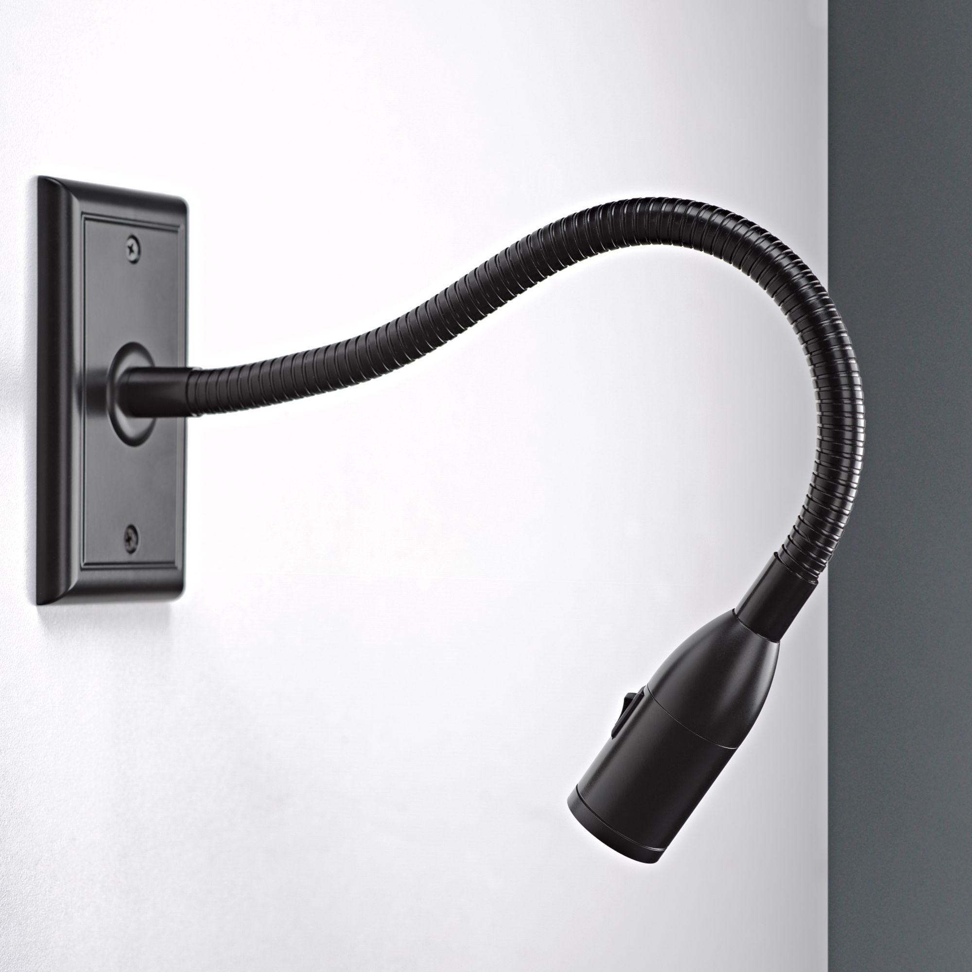 Bruck Resort 3" Wide Black LED Gooseneck Picture Light