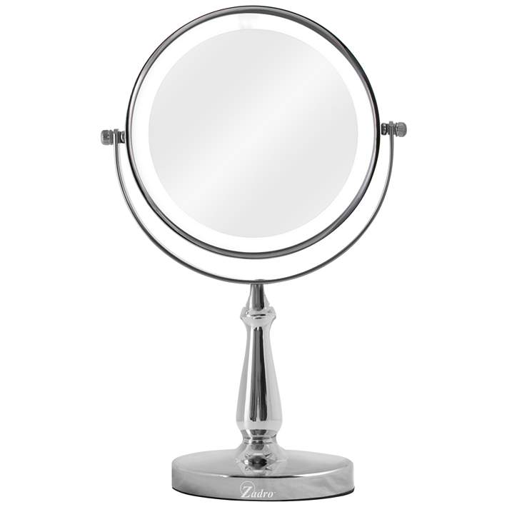 cordless round vanity mirror