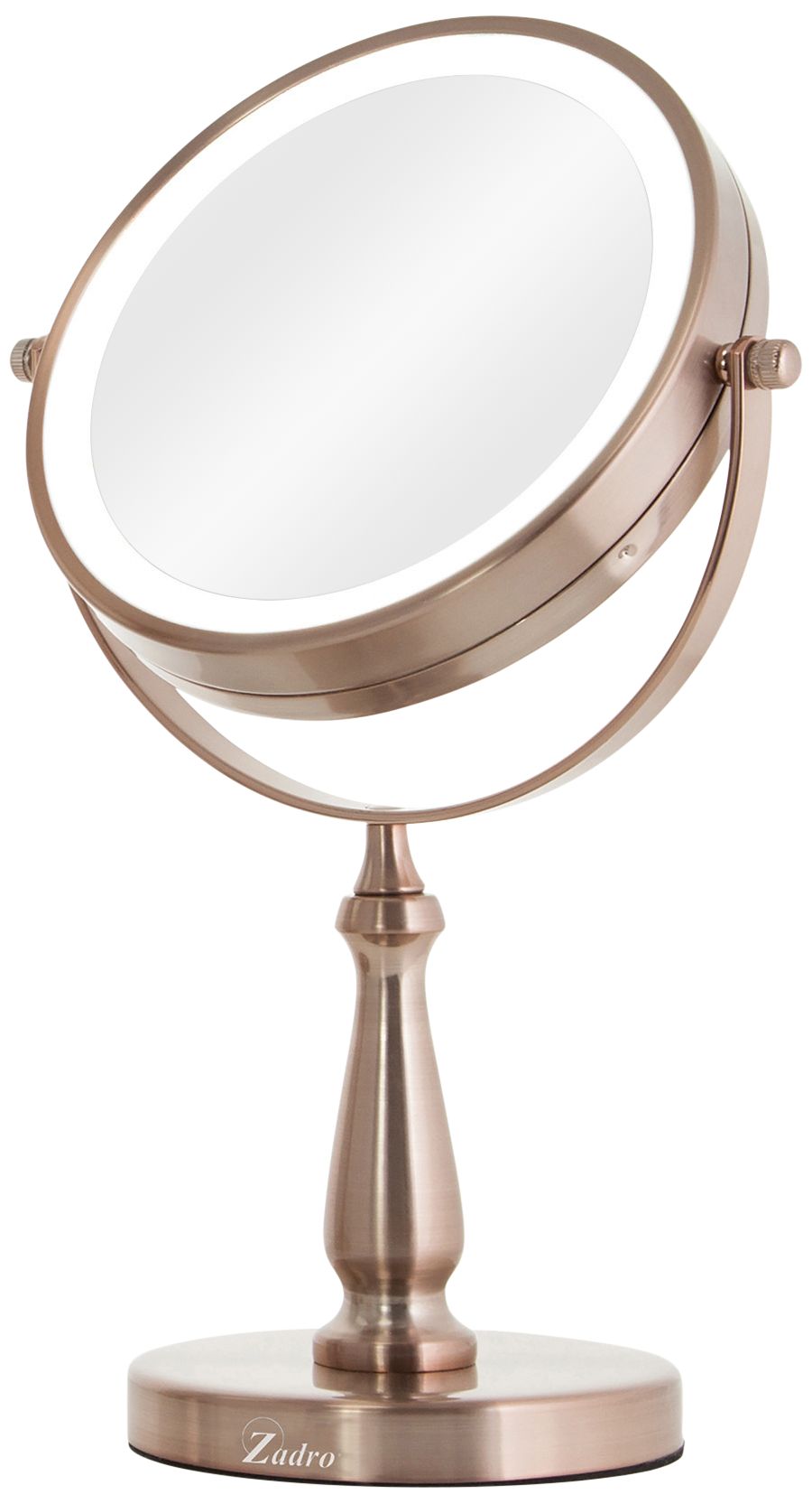Next Generation Rose Gold 1X/8X LED Cordless Vanity Mirror