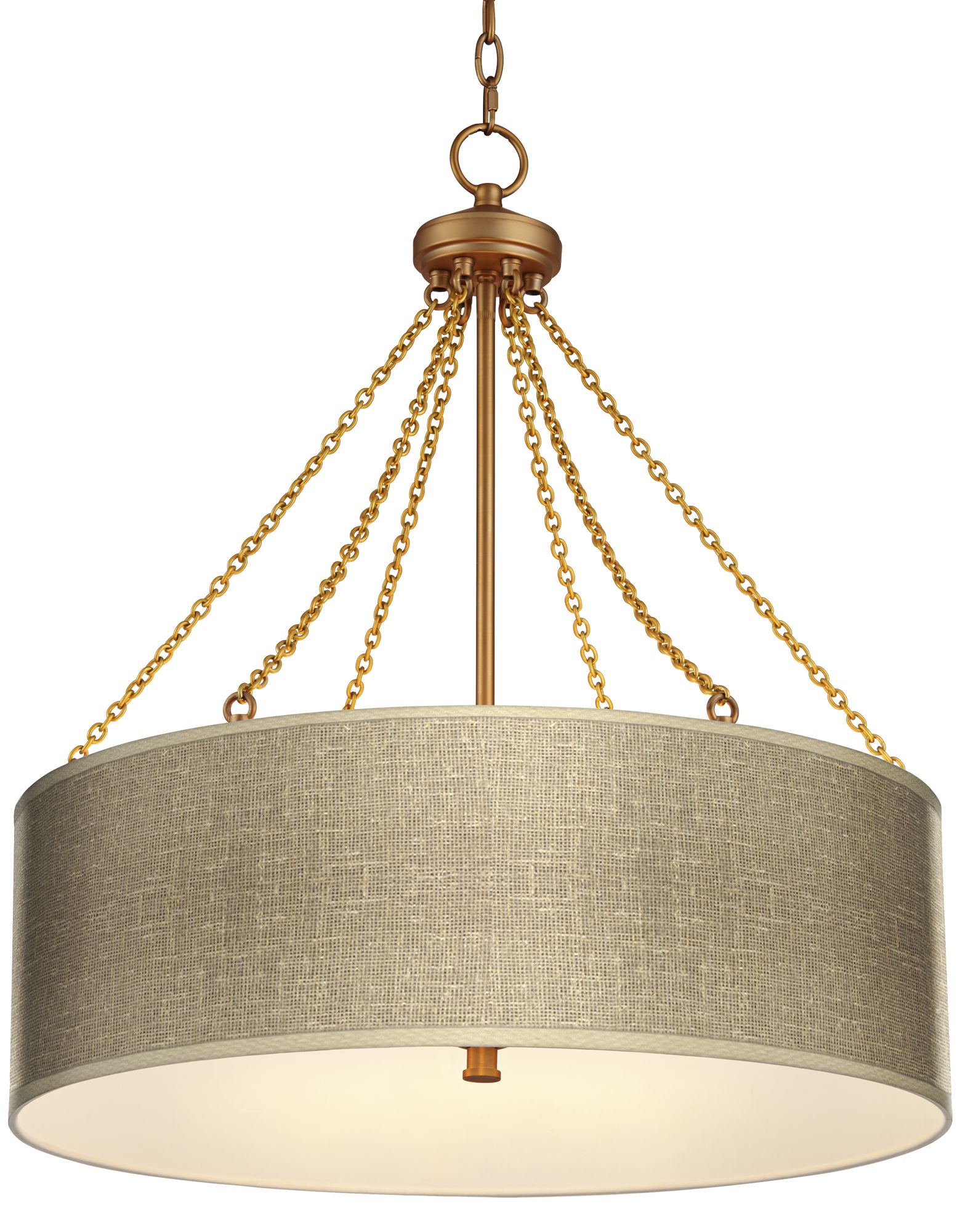 Burlap Print Dana Antique Brass Pendant Light 81r62 Lamps Plus