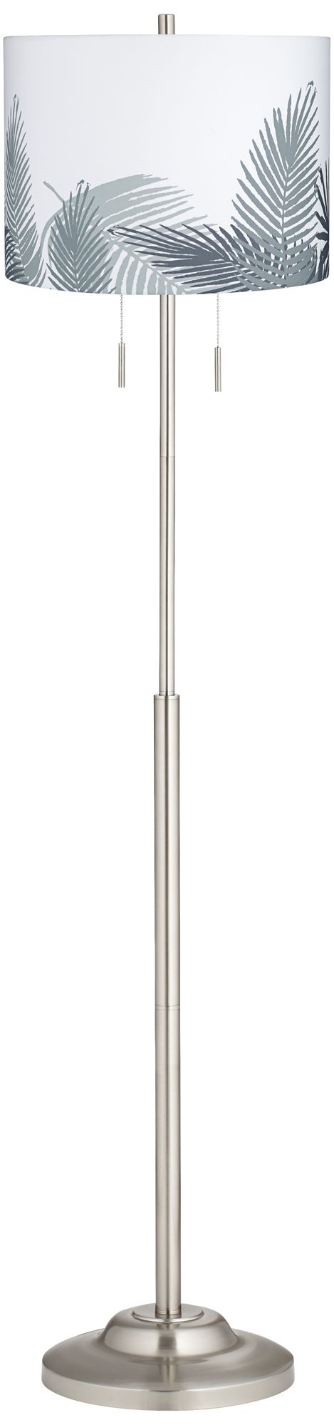 Abba Palm Twin Pull Chain Floor Lamp