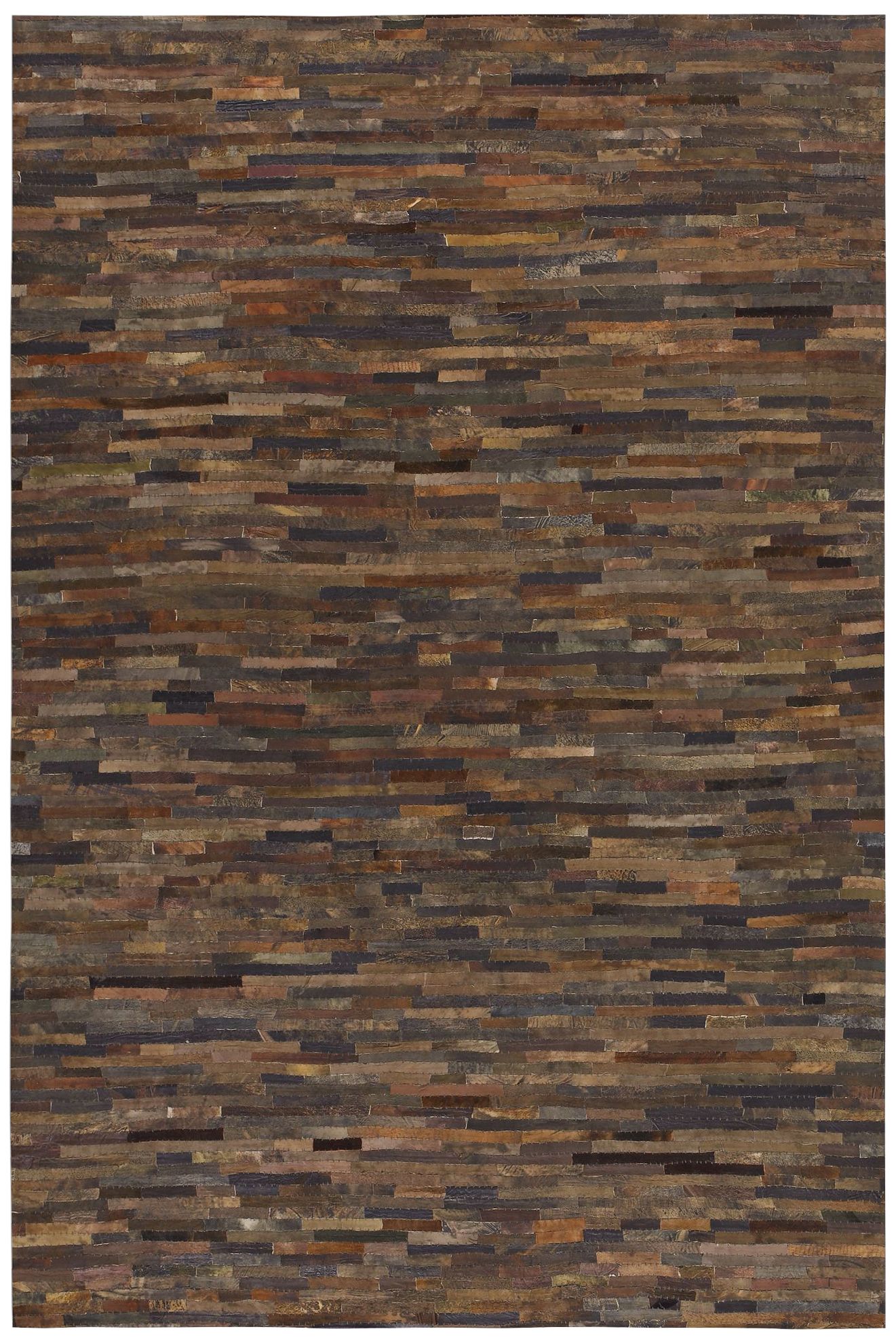 Uttermost Malone Rust Brown Patchwork Area Rug