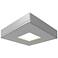 CSL Rascal 3"W Silver Metallic Square LED Slim Puck Light