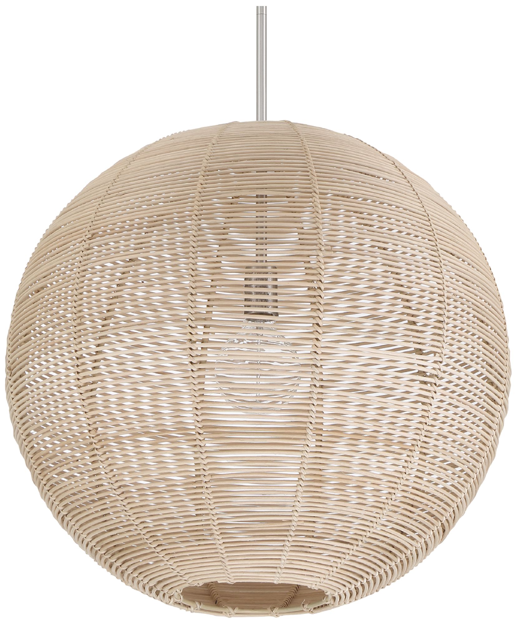 Hunter Berkeley Brushed Nickel 1 Light Large Pendant Ceiling Light Fixture In Neutral