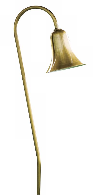 Dabmar Antique Brass Horn Landscape Path Light