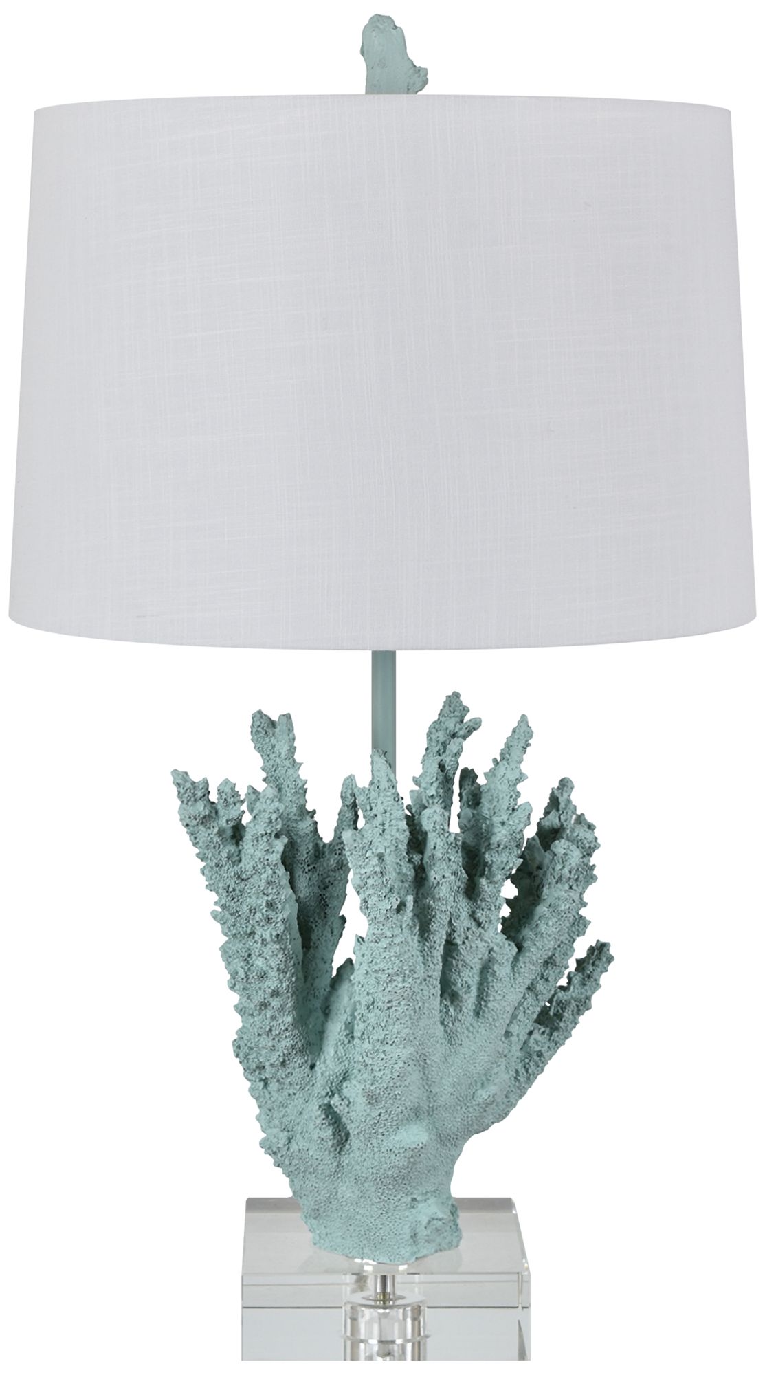 Crestview Collection Coral Sea Blue Table Lamp