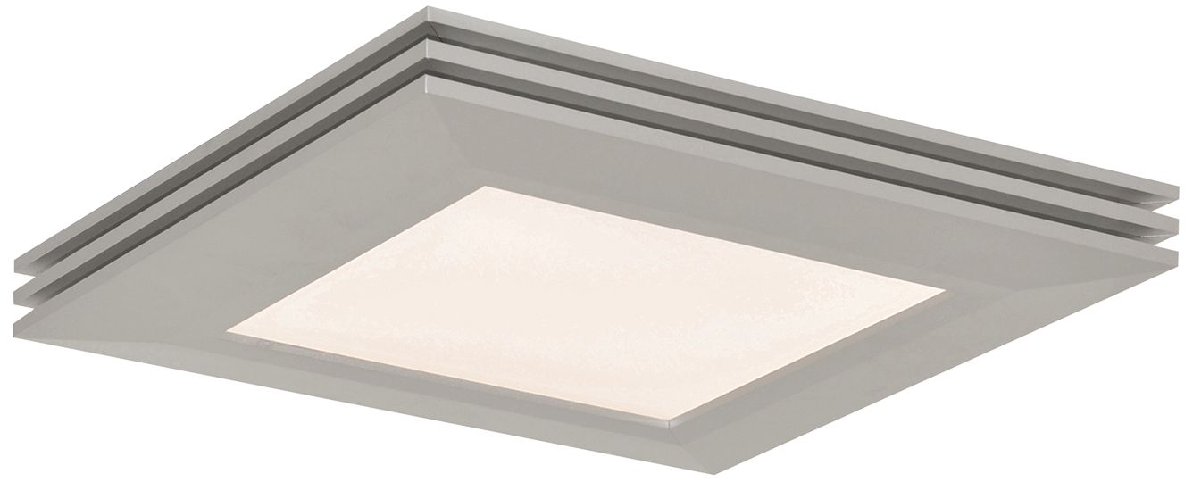 Sloane 15" Square Satin Nickel LED Ceiling Light 