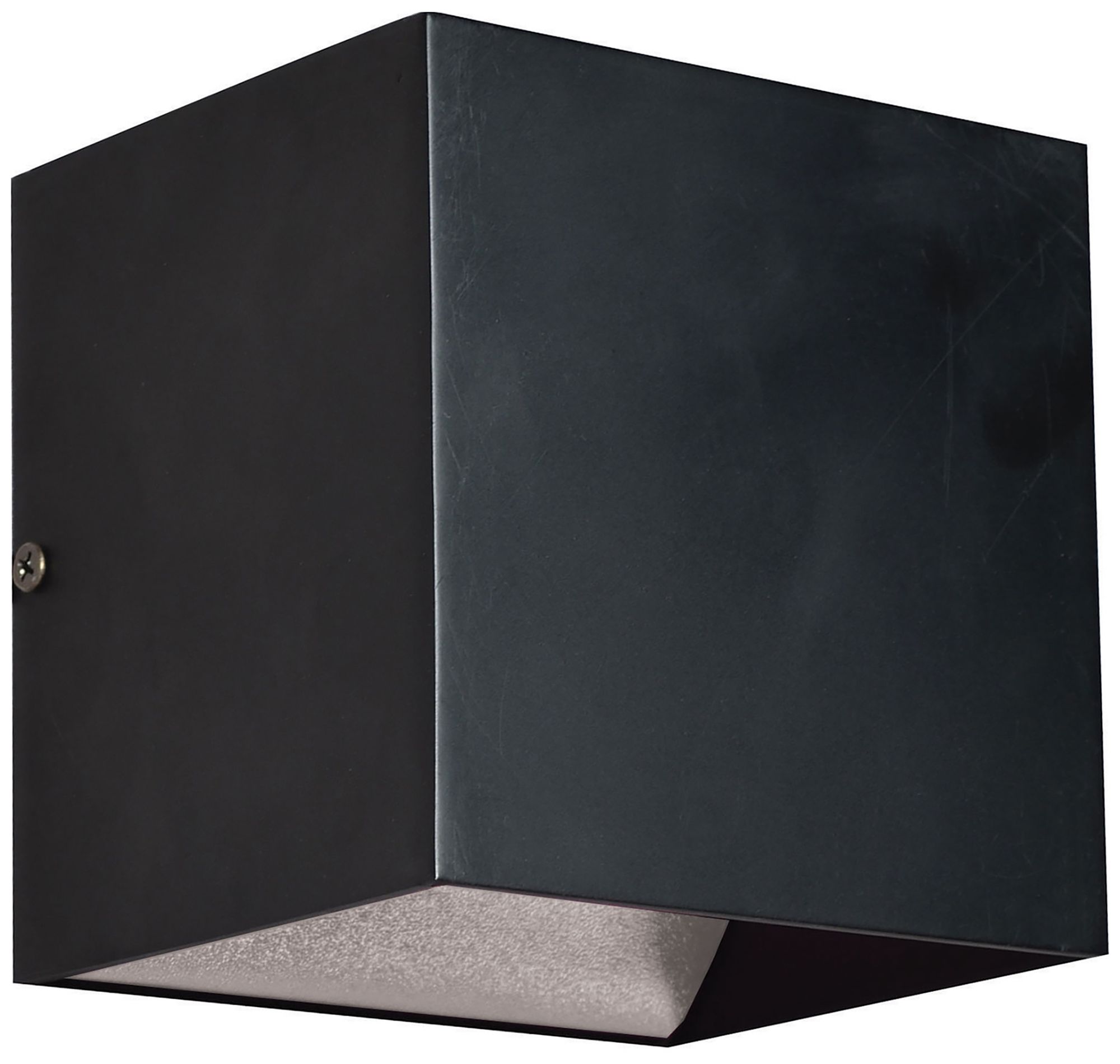 Zoe 5" High Black Square Wall Wash LED Sconce