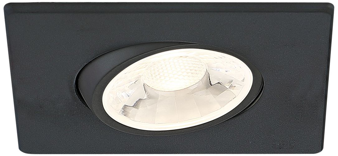 Eurofase 3" Black LED Square Gimbal Recessed Downlight