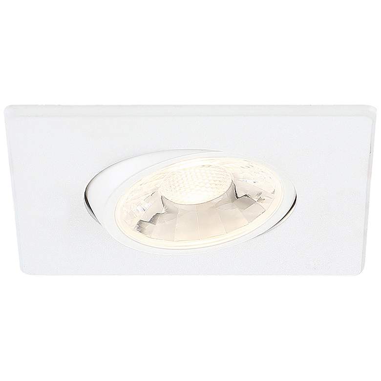 Eurofase 3&quot; White LED Square Gimbal Recessed Downlight