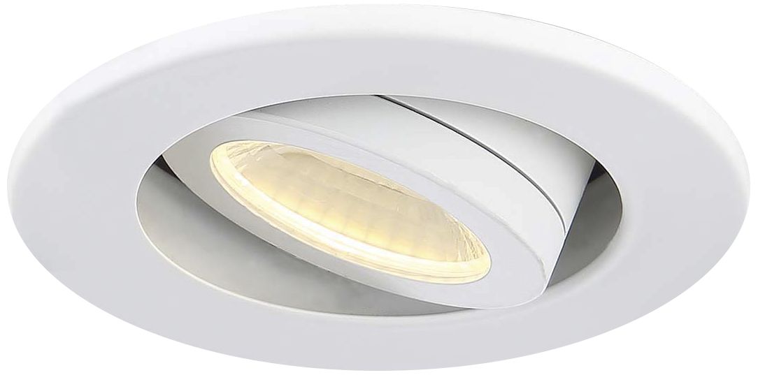 Eurofase 3 1/2" White LED Gimbal Recessed Downlight