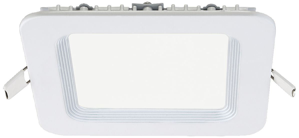 Eurofase 6" White LED Square Ribbed Baffle Recessed Trim