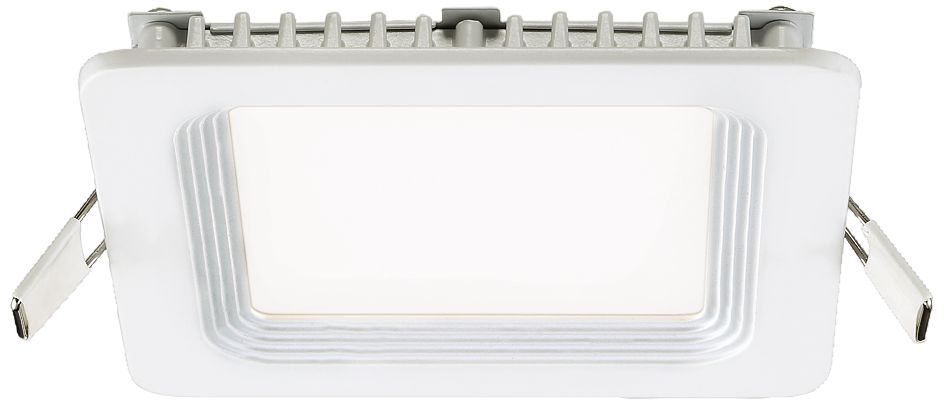 Eurofase 4" White LED Square Ribbed Baffle Recessed Trim