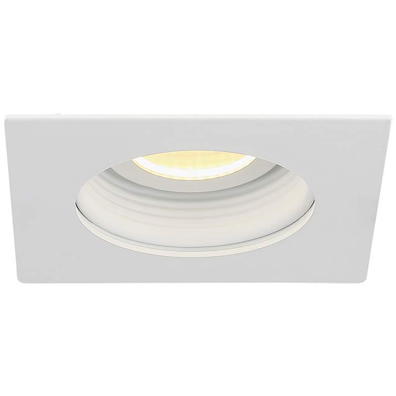 Image 1 Eurofase 3 1/2" White LED Square Baffle Recessed Downlight