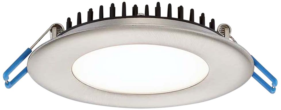 Eurofase 4" Brushed Nickel LED Ultra Slim Round Downlight