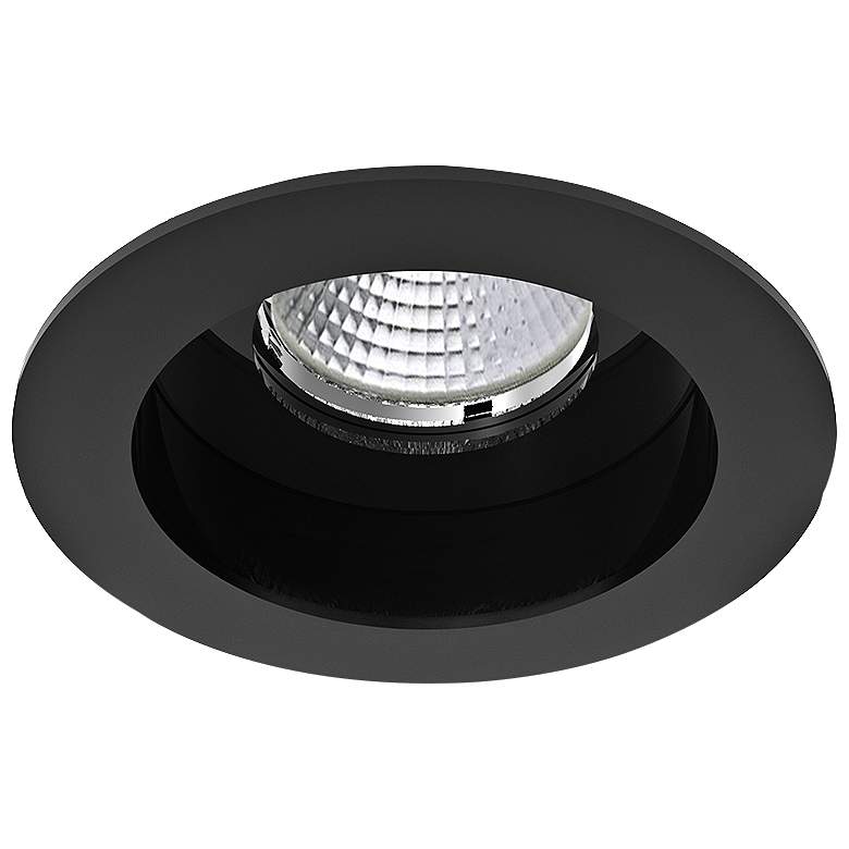 Image 1 Eurofase Amigo 3 1/4" Black LED Round Recessed Downlight