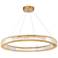 Possini Euro Vesta 35 1/2"W Gold Crystal LED Pendant Light