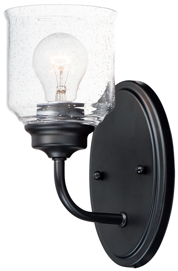 Maxim Acadia 10 1/2" High Black Wall Sconce