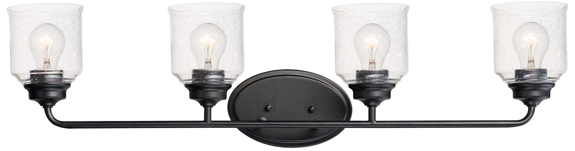 Maxim Acadia 35" Wide Black 4-Light Bath Light